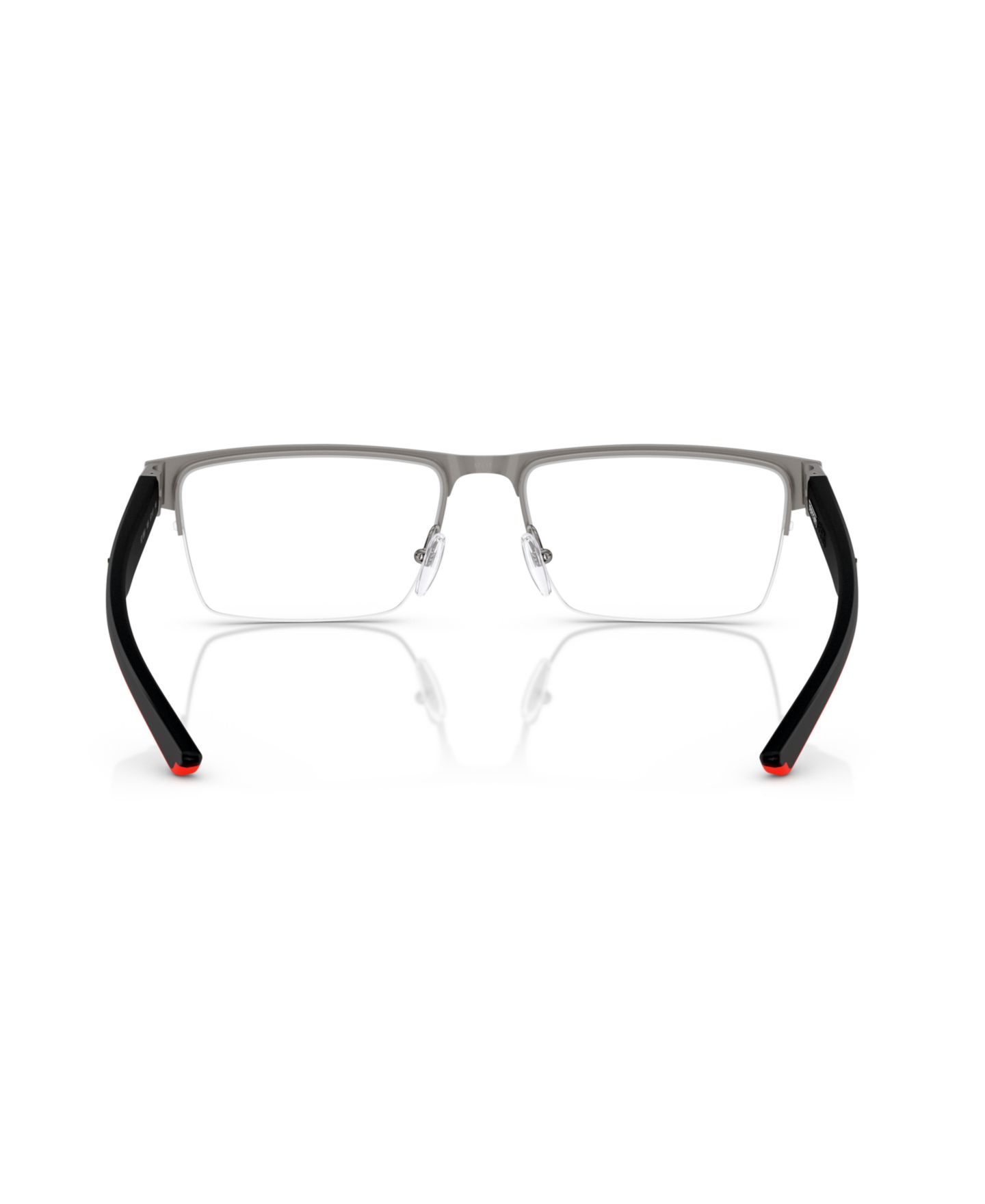 Мужские очки Scuderia Ferrari Man Rectangle Metal FZ7007 Eyeglasses, цвет: Графитовый металлик — фото 4
