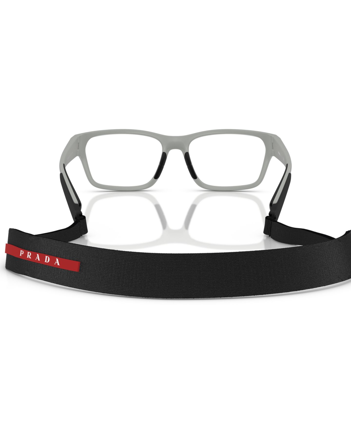 Мужские очки PRADA LINEA ROSSA Man Pillow Plastic PS 03RV Eyeglasses, цвет: Матовый чёрный — фото 10