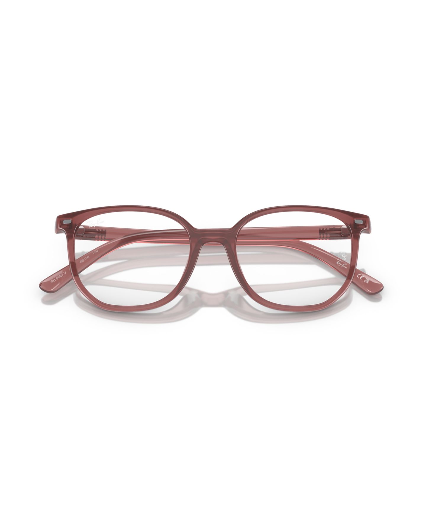 Детские очки Ray-Ban Irregular Plastic RB9097V Elliot Eyeglasses(Ages 04-06), цвет: Розовый — фото 5