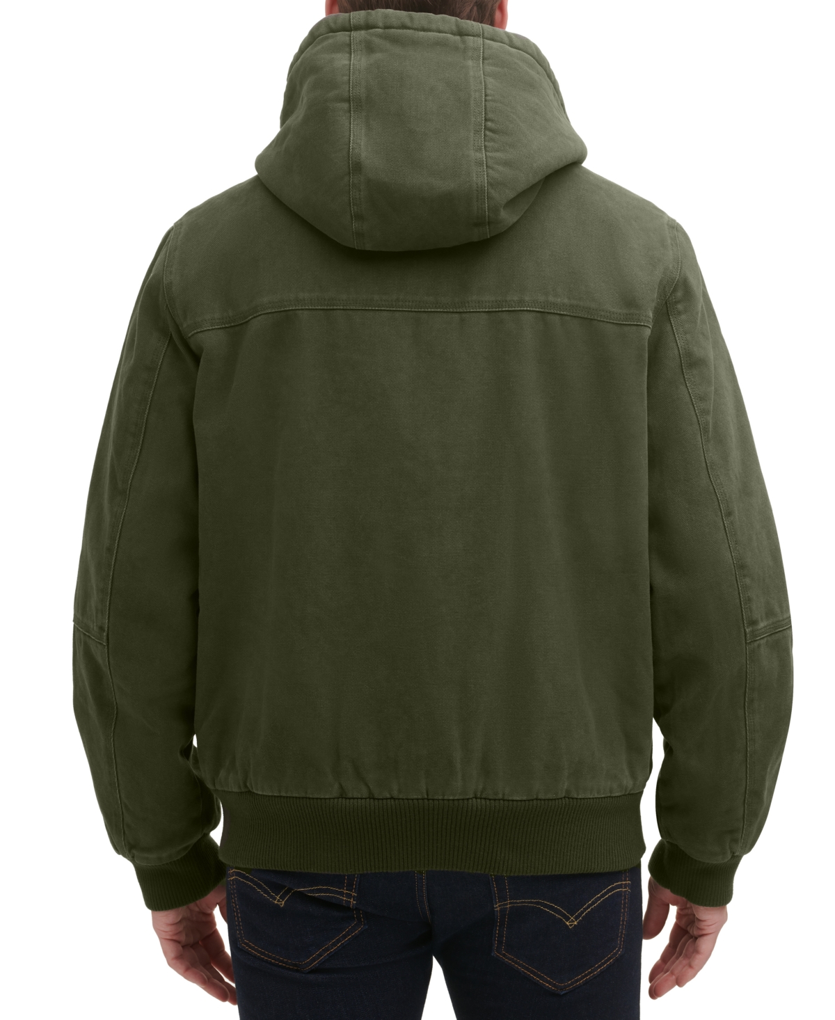 Bass Outdoor Men's Hooded Zip-Front Fleece-Lined Bomber Jacket