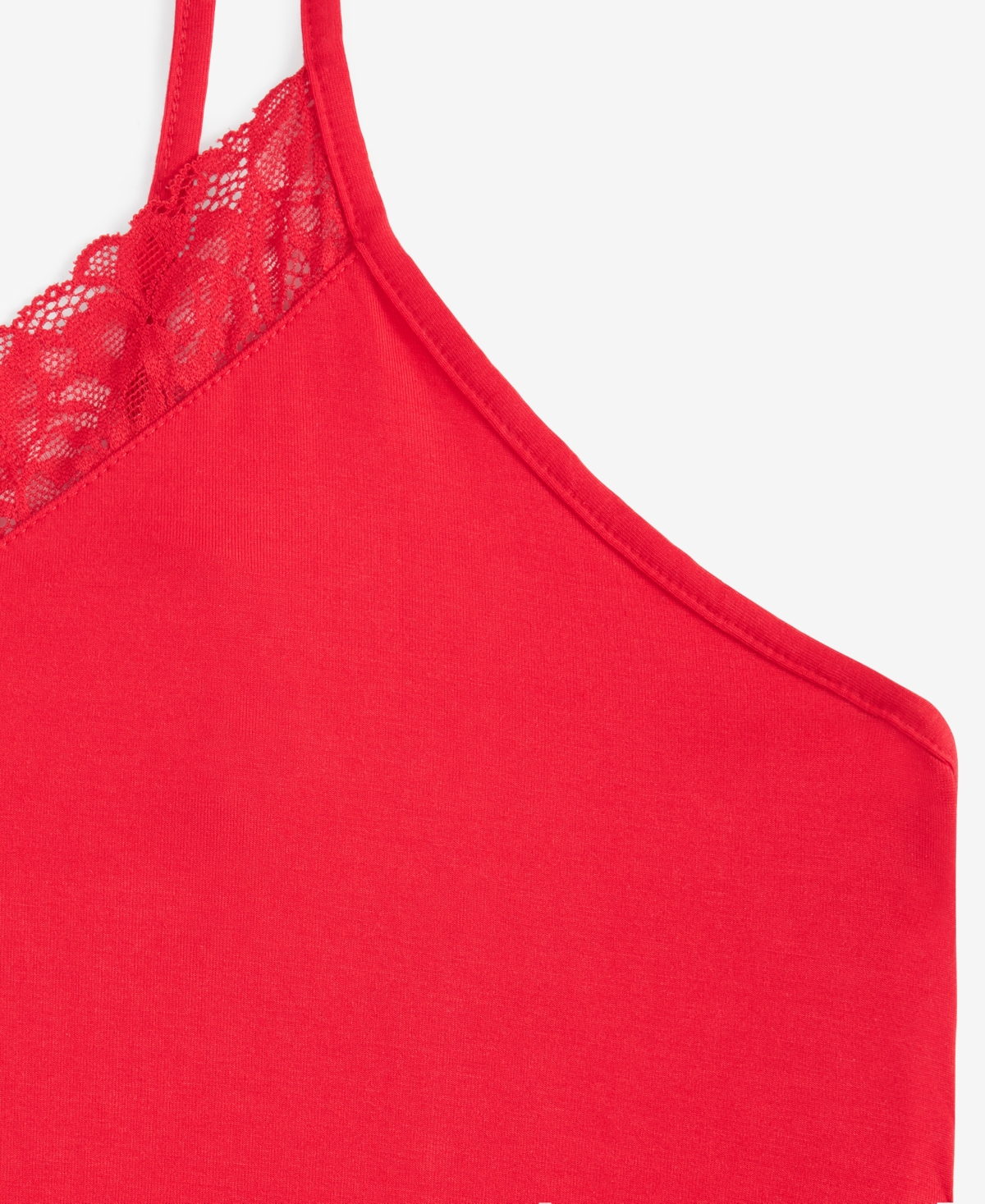 State Of Day Women's Lace-trim Camisole Pajama Set, Xs-3x, Created For Macy's In Tango Red