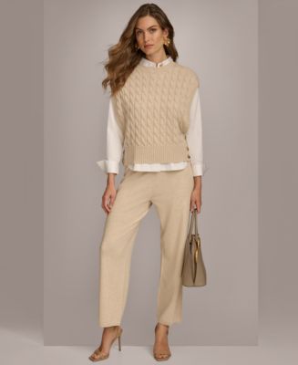 Store Donna Karan Cable Knit Sweater