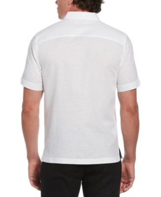 Мужская рубашка Cubavera Cubavera с коротким рукавом и L-образным рисунком спереди на пуговицах 15990₽