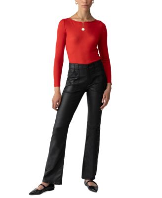 Sanctuary - Women's Boat Neck Long-Sleeve T-Shirt