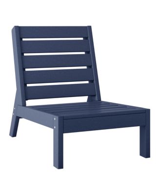 Outdoor HDPE Deep Seating Modular Armless Patio Chair