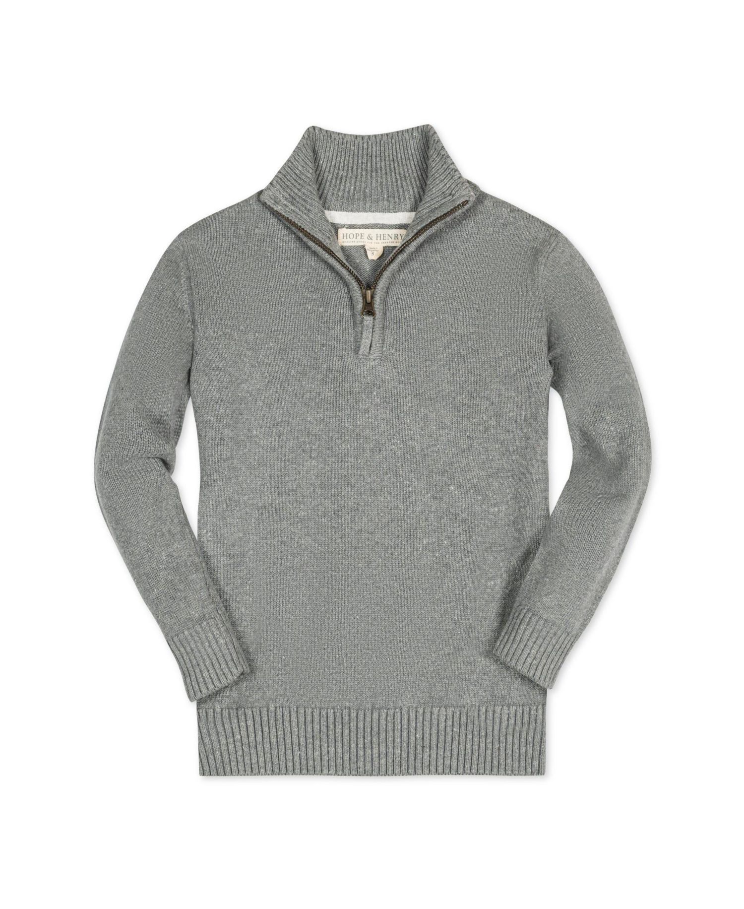 Baby Boys Hope and Henry Long Sleeve Half Zip Pullover Sweater