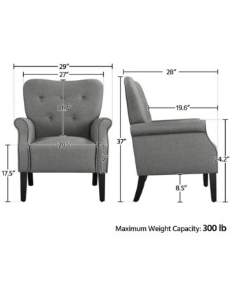 Modern Accent Chair Upholstered Single Sofa