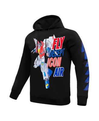 Men's and Women's Black Transformers Decepticon Air Pullover Hoodie