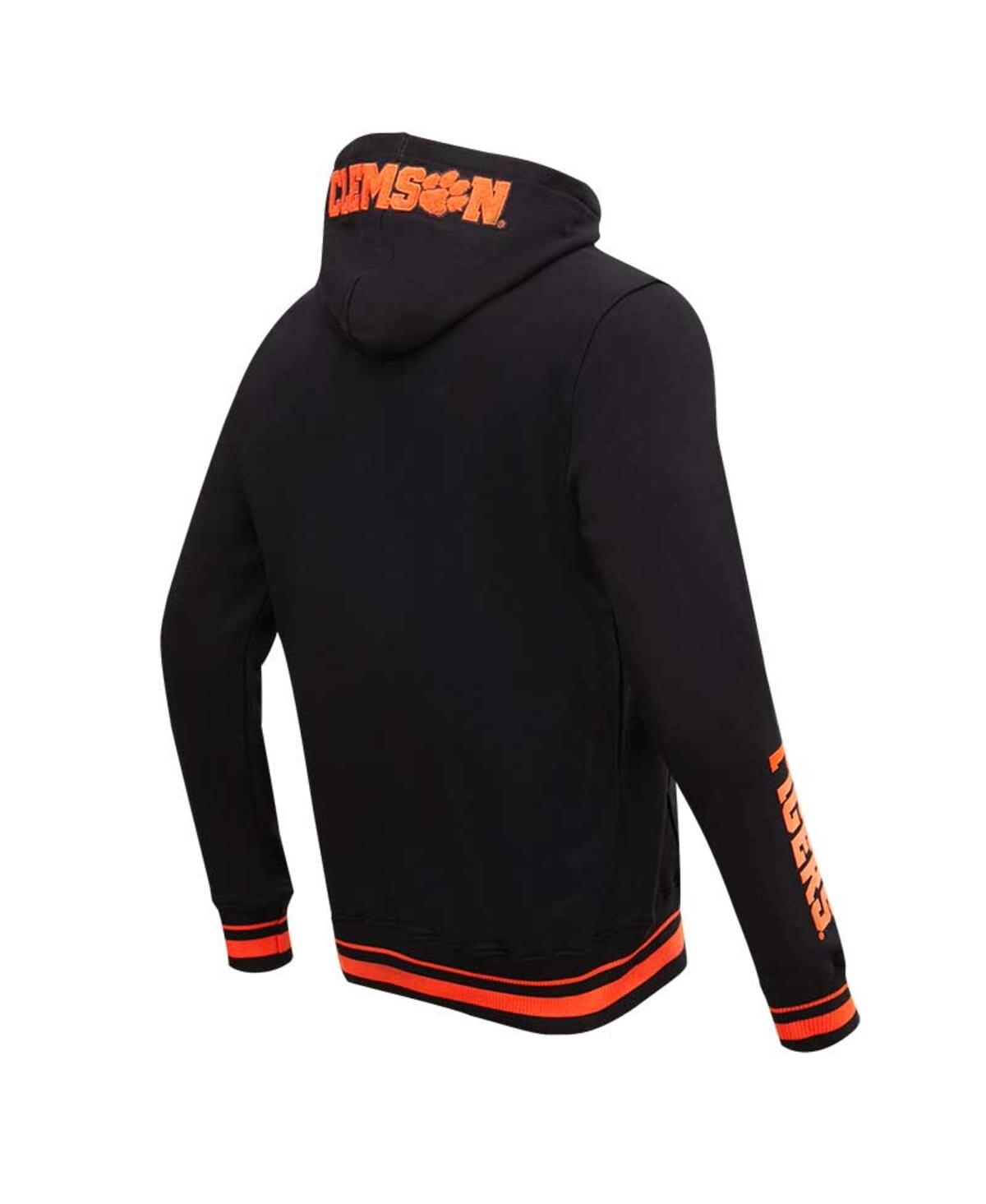 Pro Standard Men'sClemson Tigers Classic Stacked Logo Pullover Hoodie - Black