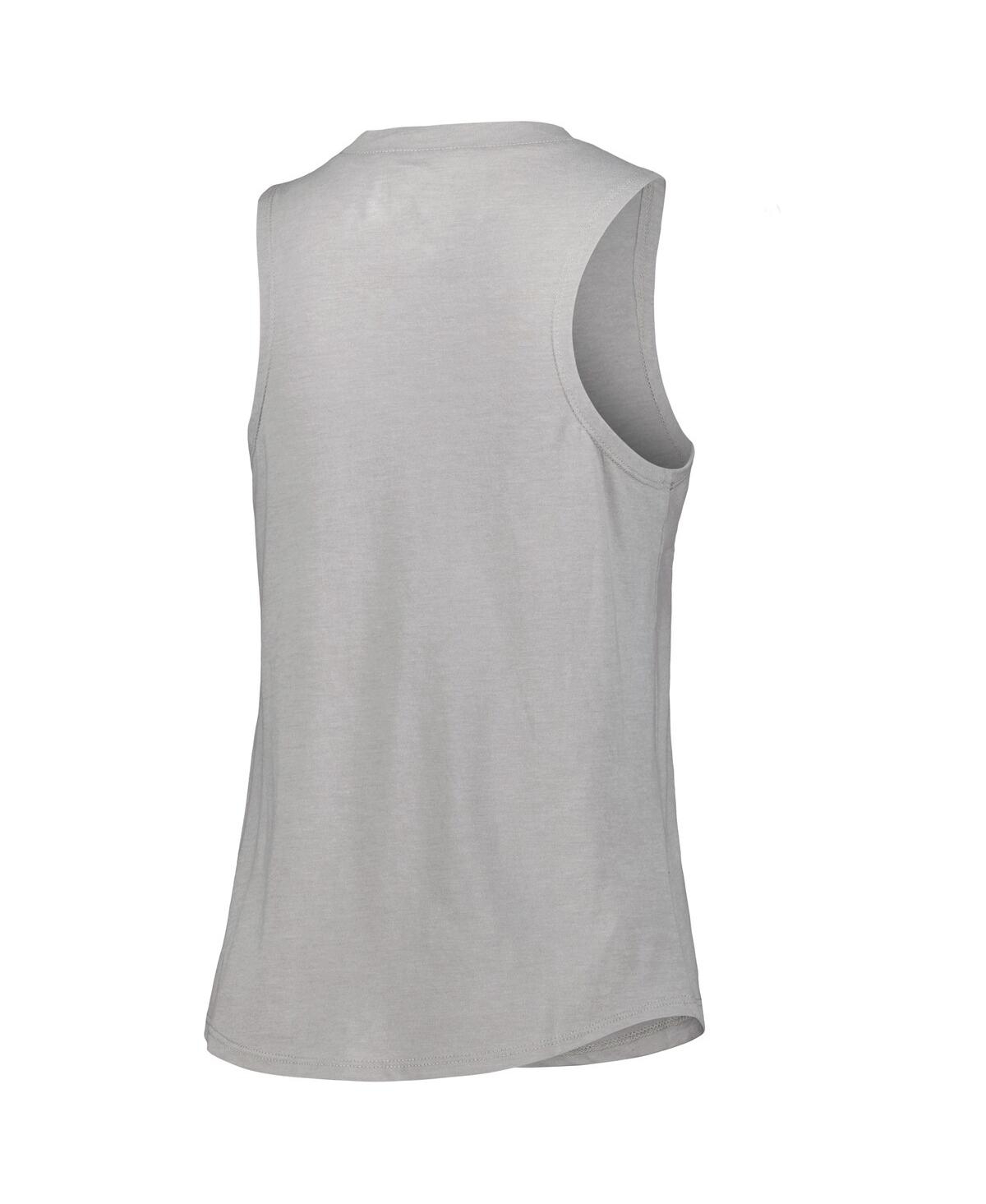 Shop Concepts Sport Women's Heather Gray/heather Navy Winnipeg Jets Meter Muscle Tank Top Pants Sleep Set In Heather Gray,heather Navy