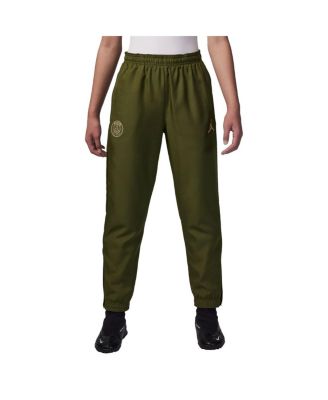 Big Boys and Girls Olive Paris Saint-Germain 2023/24 Strike Full-Zip Track Jacket