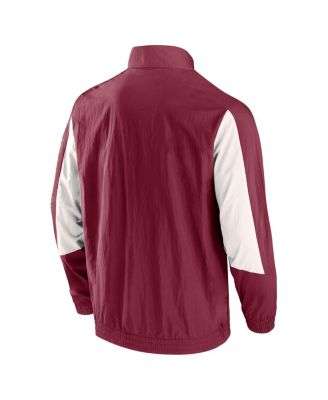 Men's Red Atlanta United FC Net Goal Raglan Full-Zip Track Jacket