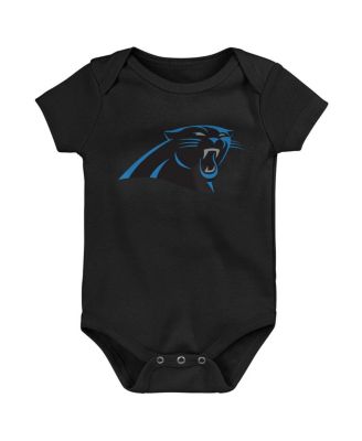Little Boys Black/Blue/Gray Carolina Panthers Born to Be 3-Pack Bodysuit Set