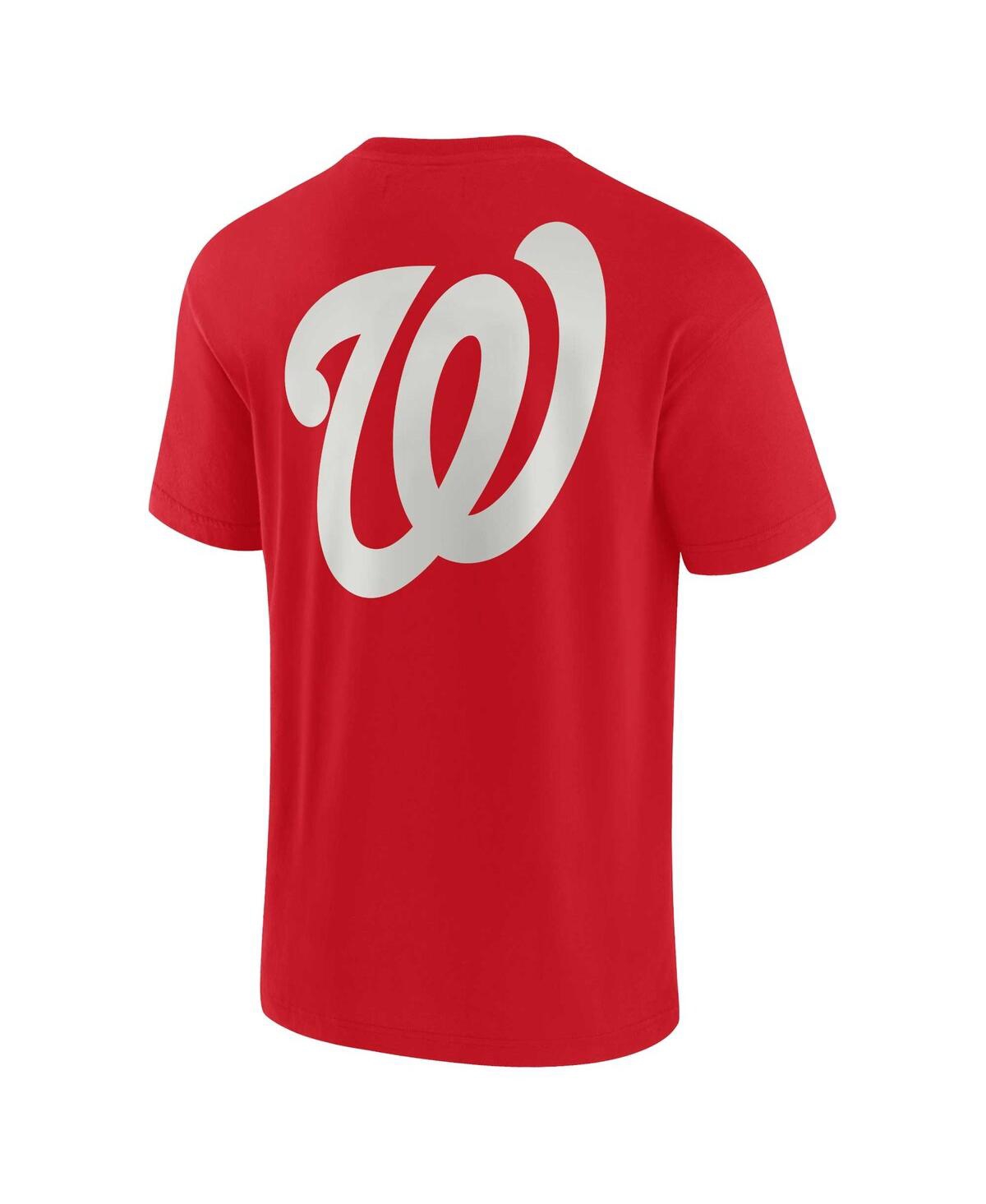Fanatics Men's And Women's Red Washington Nationals Elements Super Soft Short Sleeve T-shirt In Red