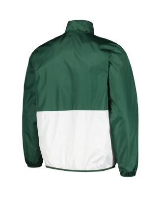 Men's Green Michigan State Spartans Cornerman&nbsp;Half-Zip Top