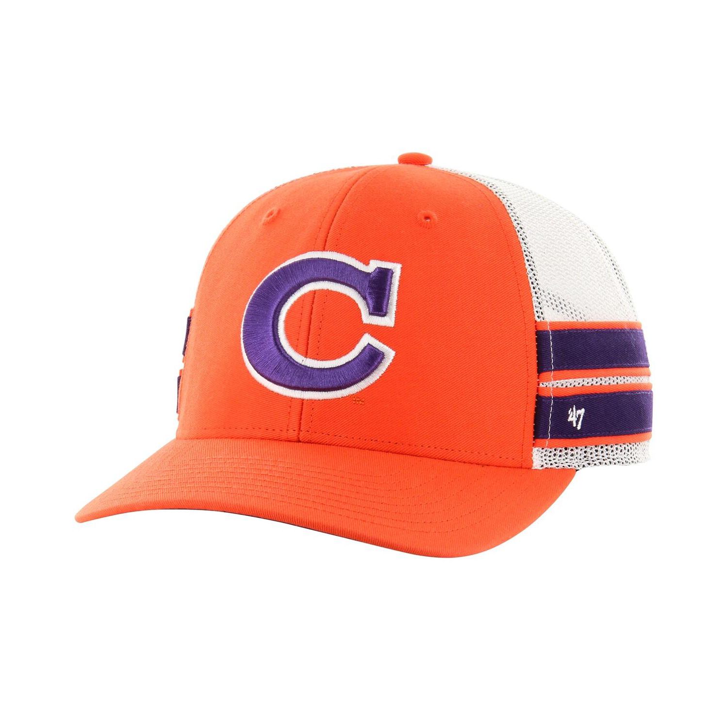 Men's Orange Clemson Tigers Straight Eight Adjustable Trucker Hat