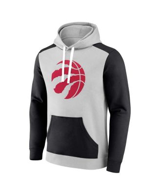 Men's Gray/Black Toronto Raptors Arctic Colorblock Pullover Hoodie