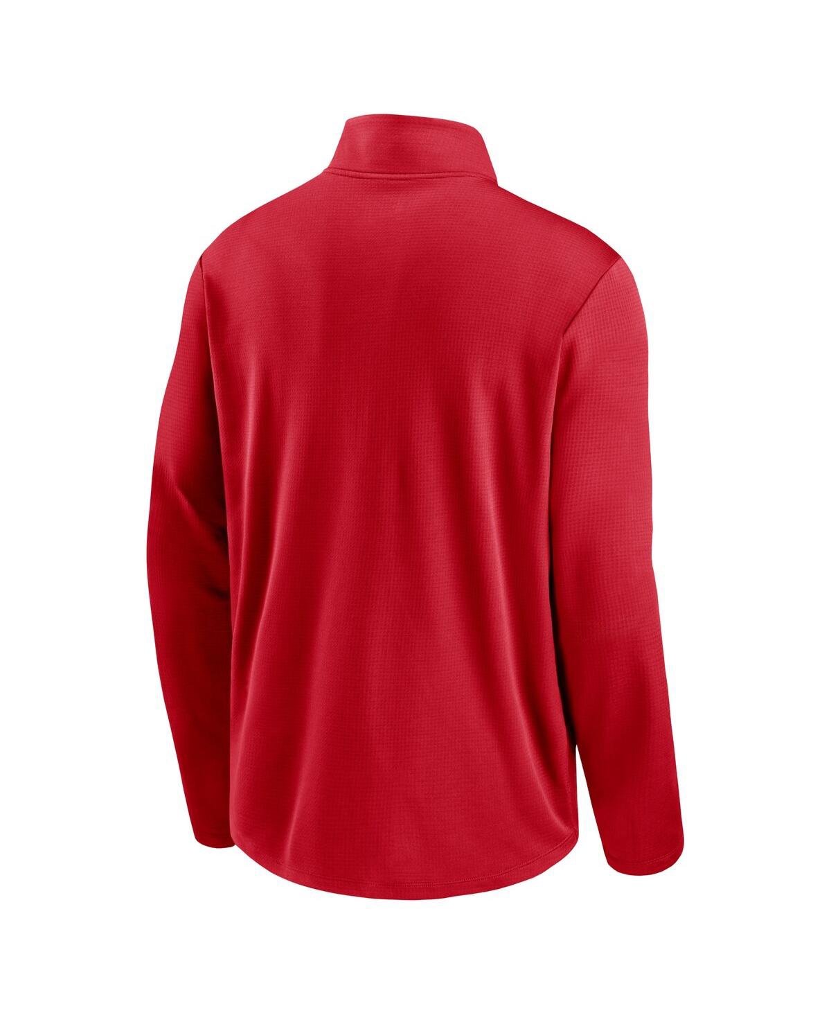 Nike Men'sPhiladelphia Phillies Franchise Logo Pacer Performance Half-Zip Top - Red