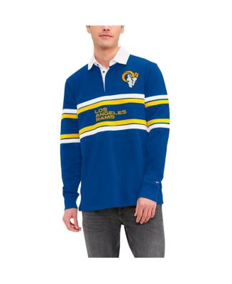Tommy Hilfiger Men's Royal Los Angeles Rams Cory Varsity Rugby Long ...