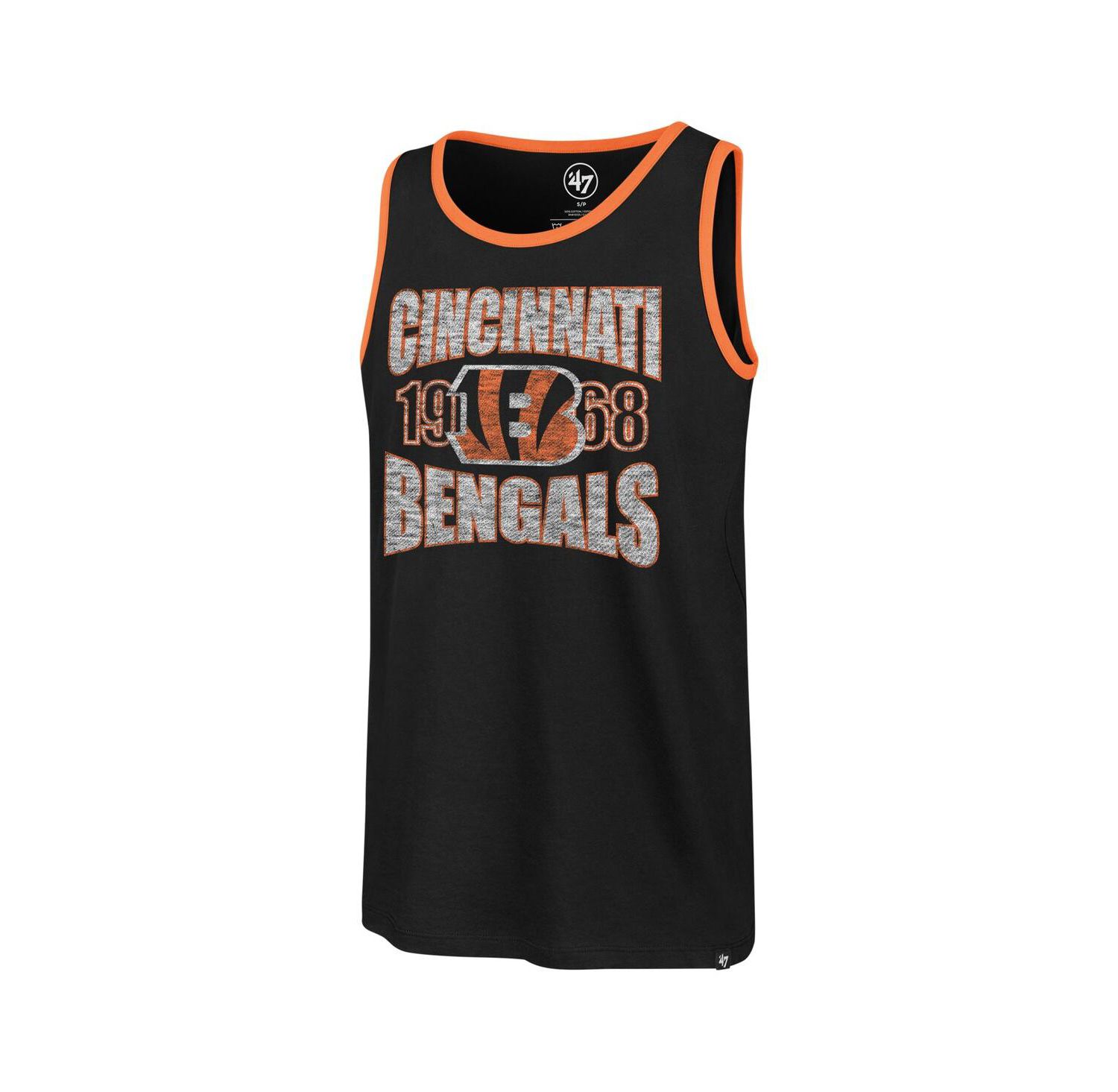 Men's Black Cincinnati Bengals Upload Franklin Tank Top