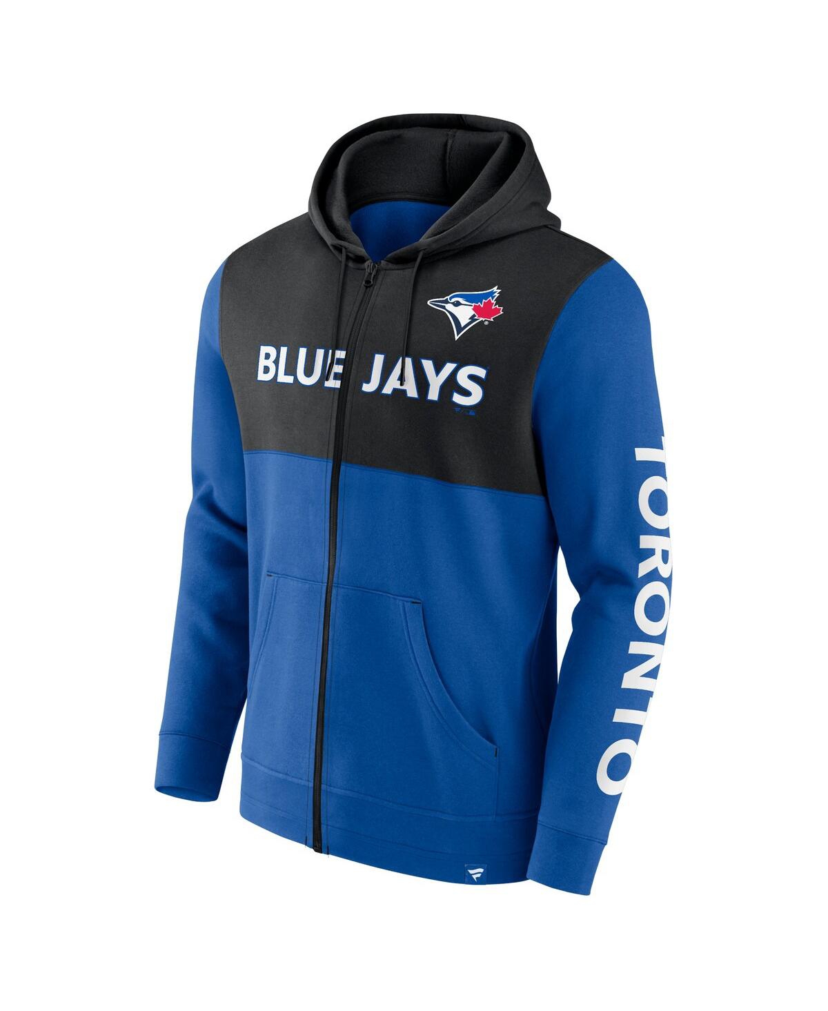 Fanatics Men'sBlack Toronto Blue Jays Ace Hoodie Full-Zip Sweatshirt -Black