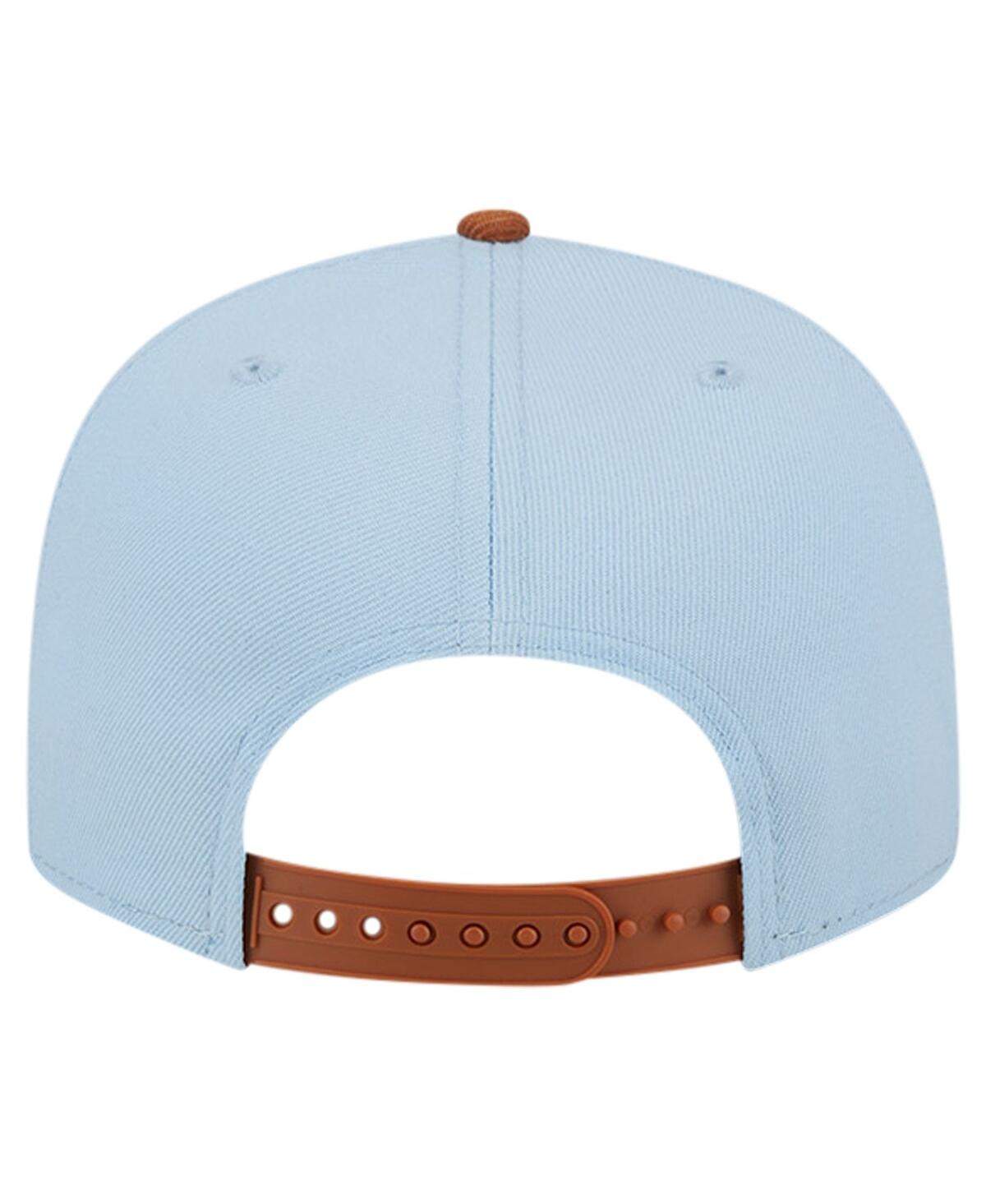 NEW ERA MEN'S LIGHT BLUE/BROWN CHARLOTTE HORNETS 2-TONE COLOR PACK 9FIFTY SNAPBACK HAT 