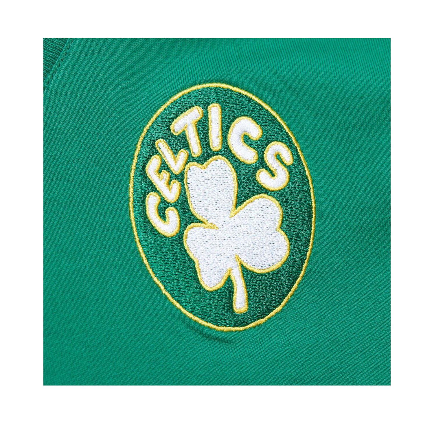 Men's Kelly Green Boston Celtics Hardwood Classics Team OG 2.0 Premium Vintage Logo T-Shirt
