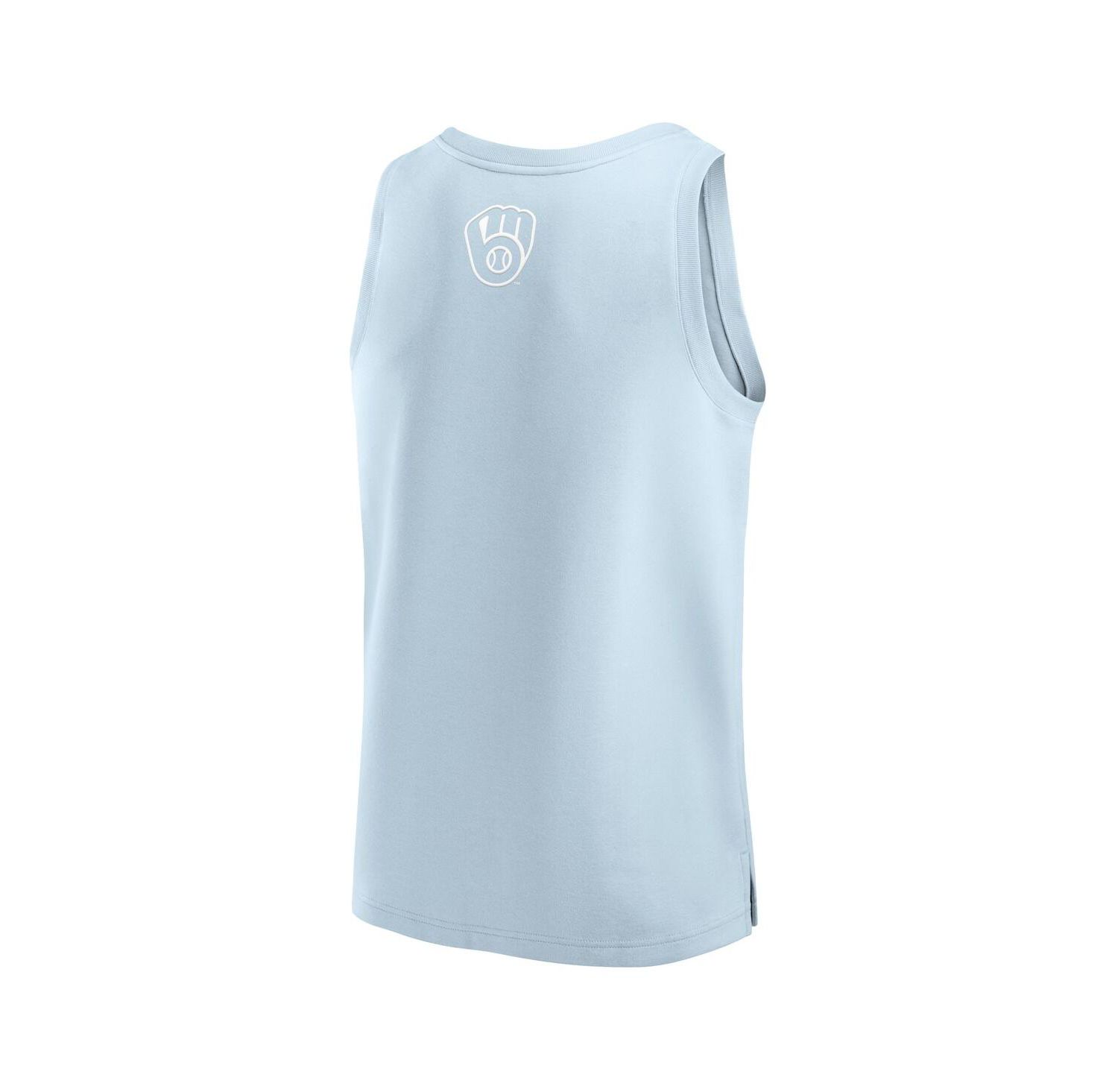 Men's Light Blue Milwaukee Brewers Elements Tank Top