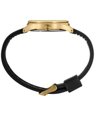 Men's Essentials Black Silicone Strap Watch 40mm