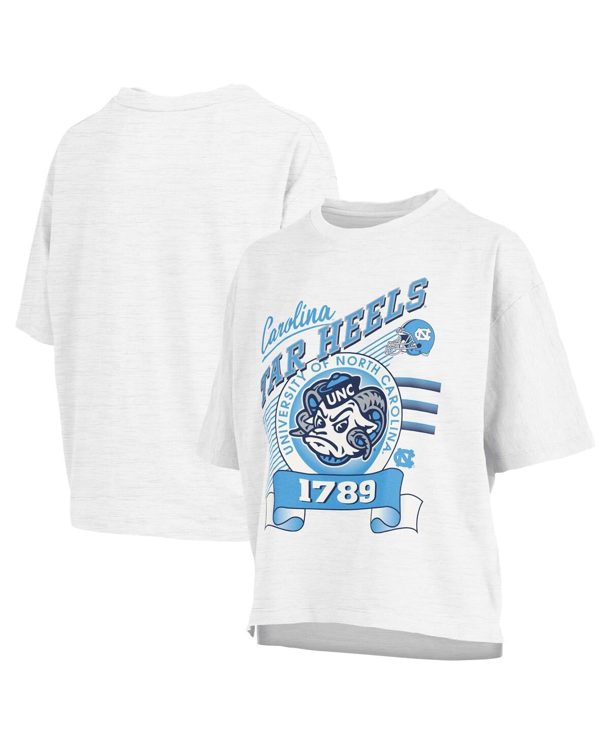 Women's White North Carolina Tar Heels Rock Roll SlubÂ T-Shirt - White