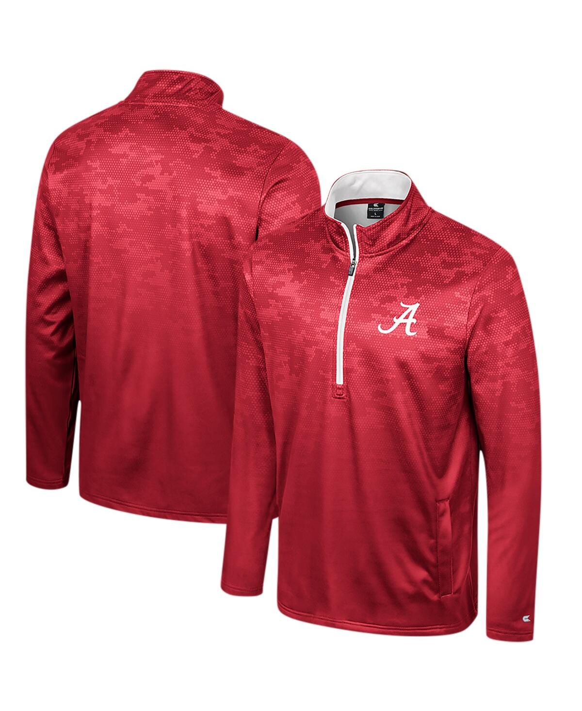 Men's Crimson Alabama Crimson Tide The Machine Half-Zip Jacket - Crimson