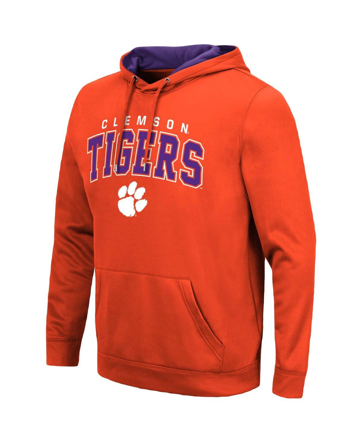 Colosseum Men's Clemson Tigers Resistance Pullover Hoodie In Orange