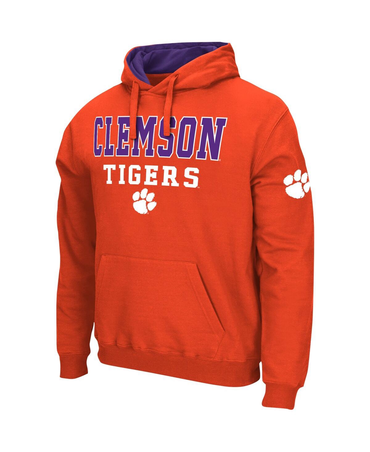 Colosseum Men's Orange Clemson Tigers Sunrise Pullover Hoodie In Orange