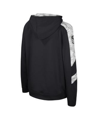 Big Boys and Girls Black Appalachian State Mountaineers OHT Military Appreciation Cyclone Digital Camo&nbsp;Pullover Hoodie