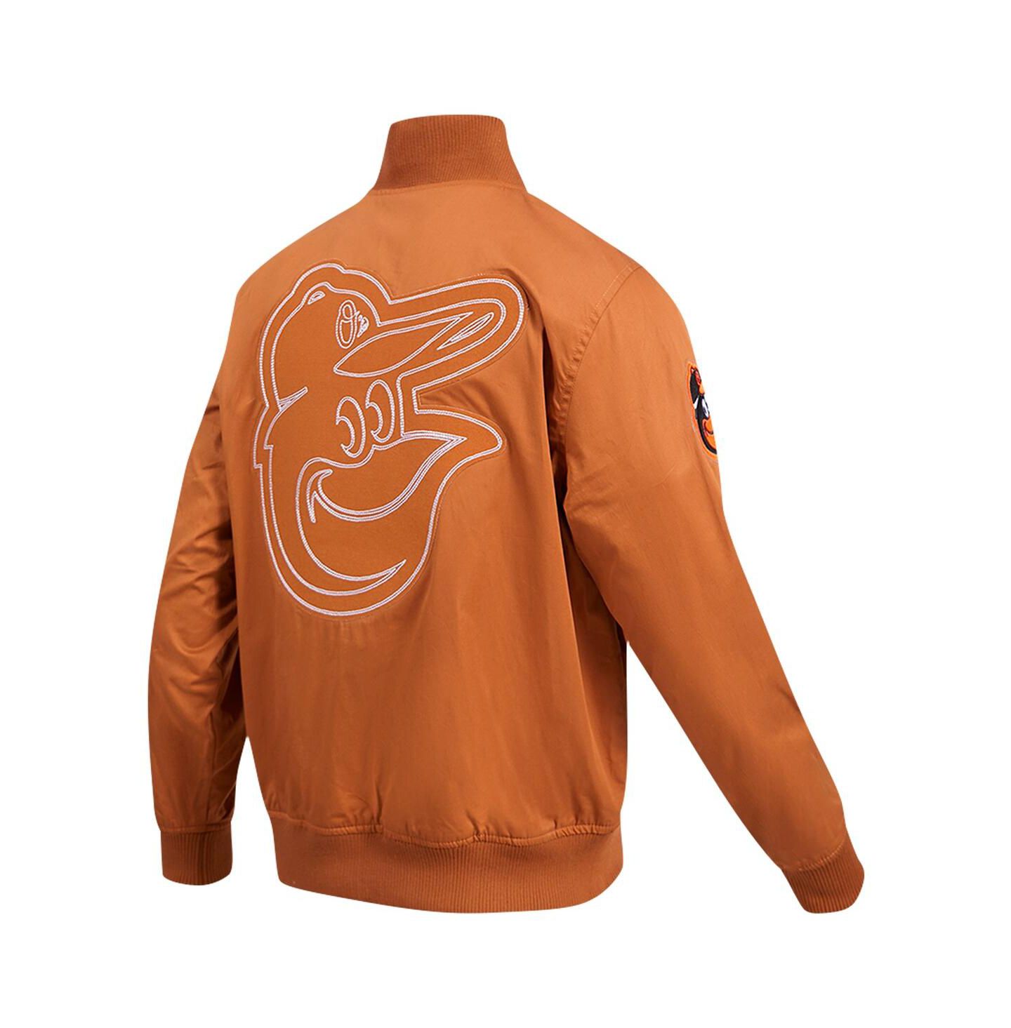 Мужская куртка Pro Standard Brown Baltimore Orioles Paint The City Twill Full-Zip — фото 3