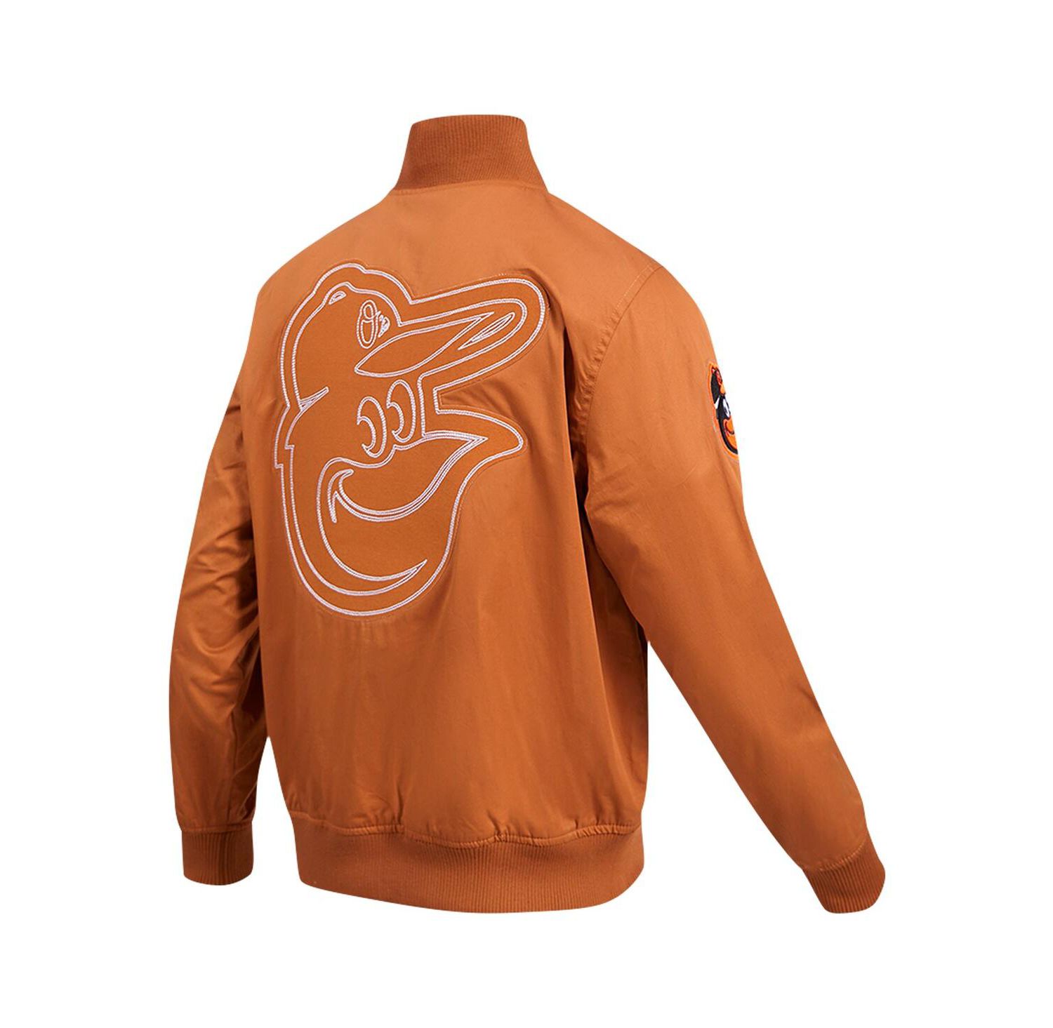 Men's Brown Baltimore Orioles Paint The City Twill Full-Zip Jacket