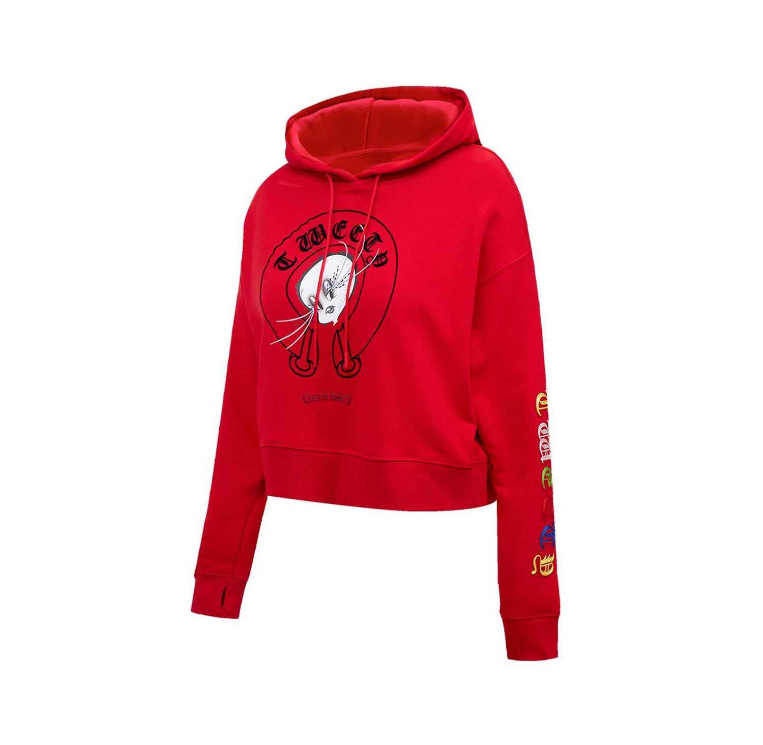 Women's Looney Tunes Tweety Bird Cropped Pullover Hoodie