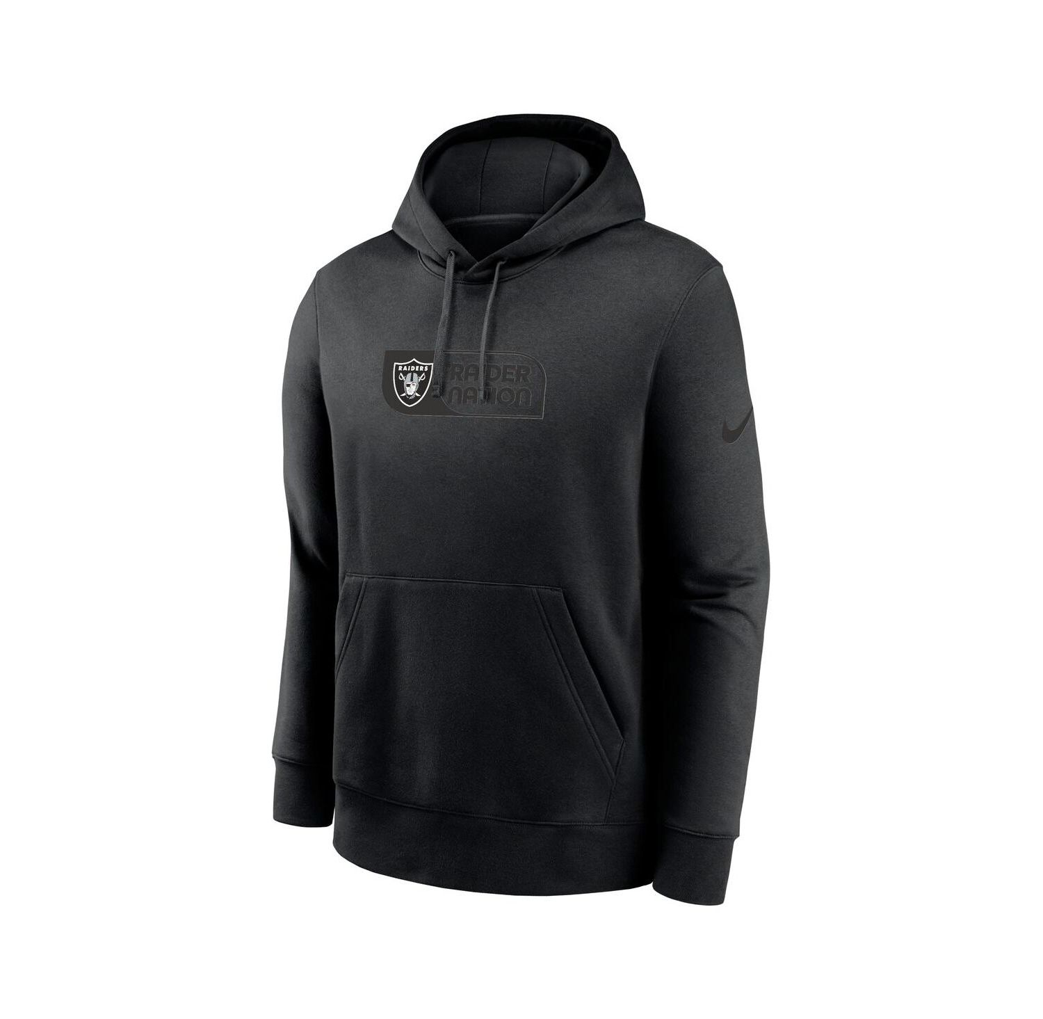 Men's Black Las Vegas Raiders Edge French Terry Club Pullover Hoodie