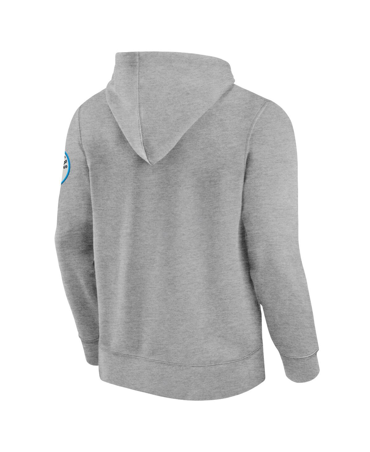 Fanatics Men's Gray Carolina Panthers Label Maker Pullover Hoodie In Gray