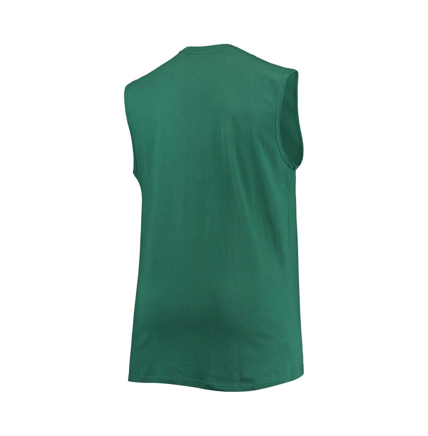 Мужской топ Profile Green New York Jets Big & Tall Muscle — фото 3