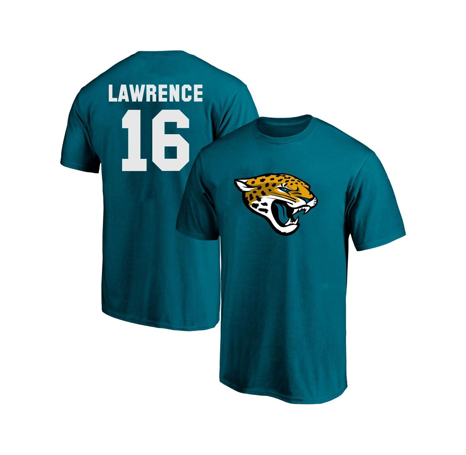 Men's Trevor Lawrence Teal Jacksonville Jaguars Big & Tall Player Name & Number T-Shirt
