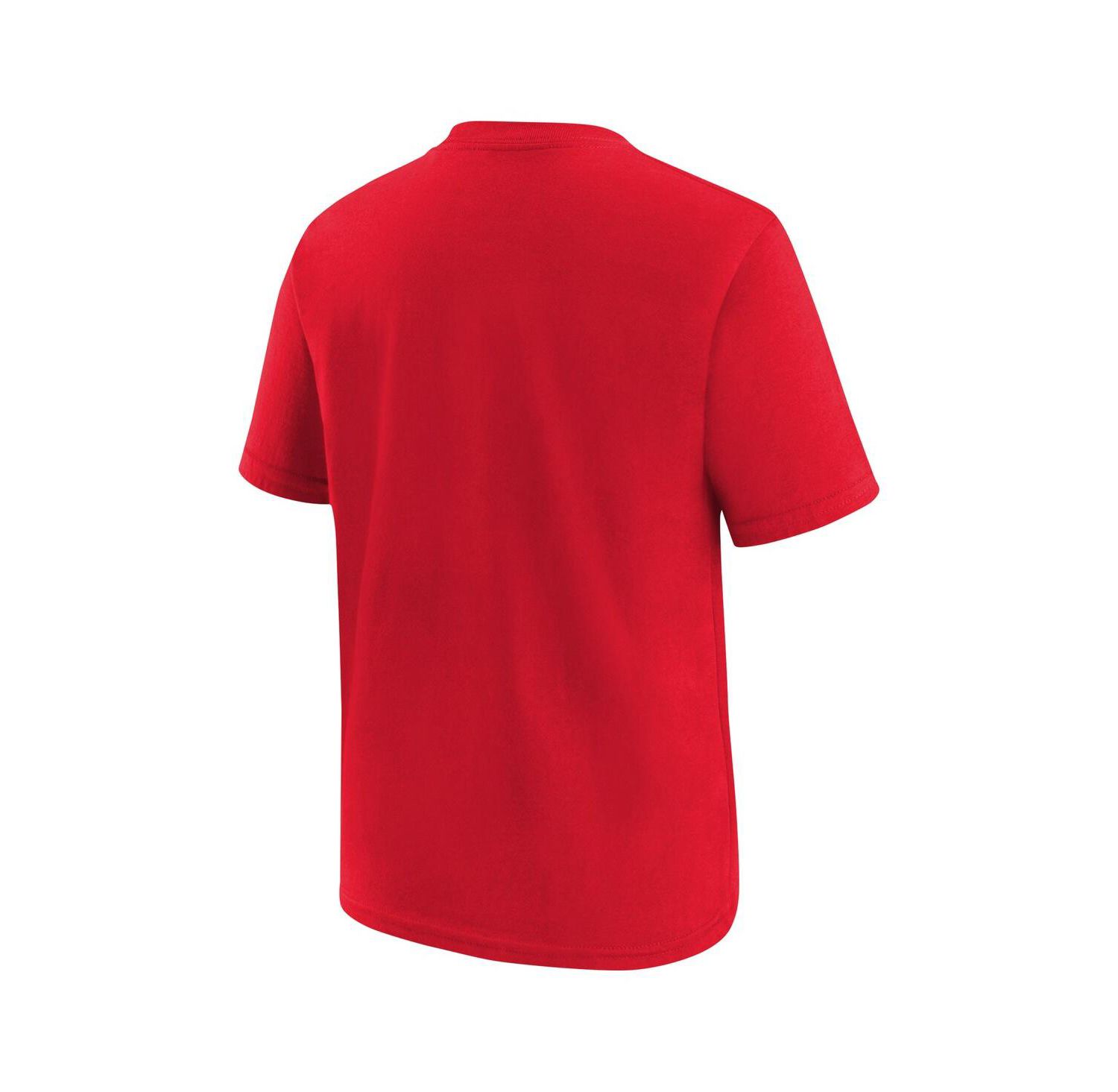 Big Boys and Girls Red Washington Mystics Essential Logo T-Shirt