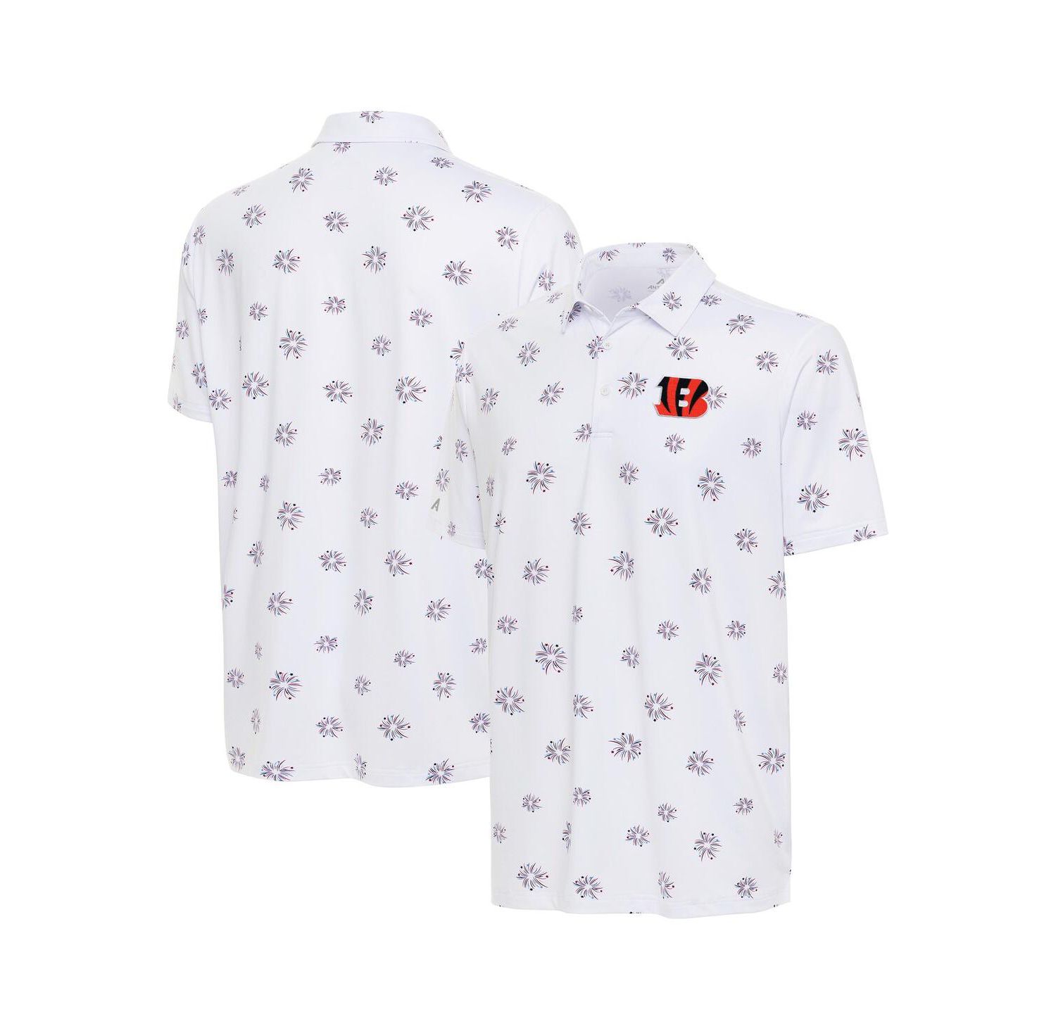 Men's White Cincinnati Bengals Fireworks Polo