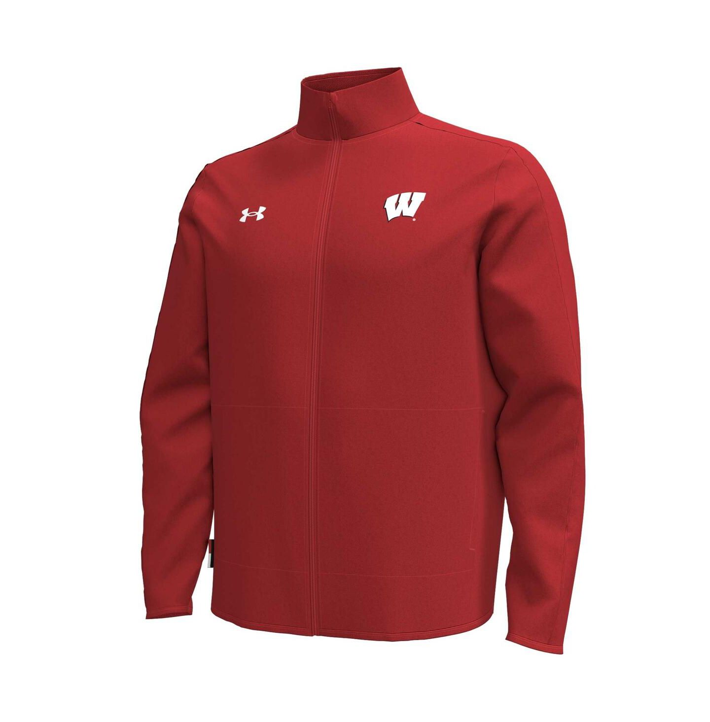 Мужская куртка Under Armour Red Wisconsin Badgers Command Full-Zip — фото 2