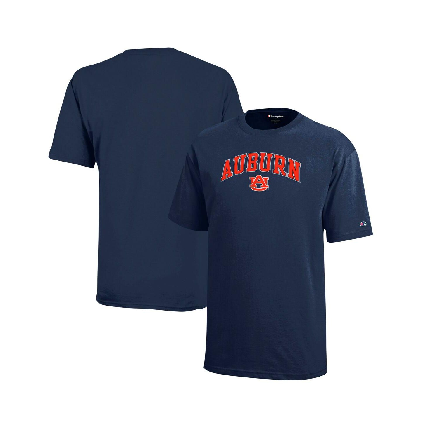 Детская футболка Champion Navy Auburn Tigers Arch Over Logo — фото 1