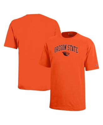 Big Boys and Girls Orange Oregon State Beavers Arch Over Logo T-Shirt