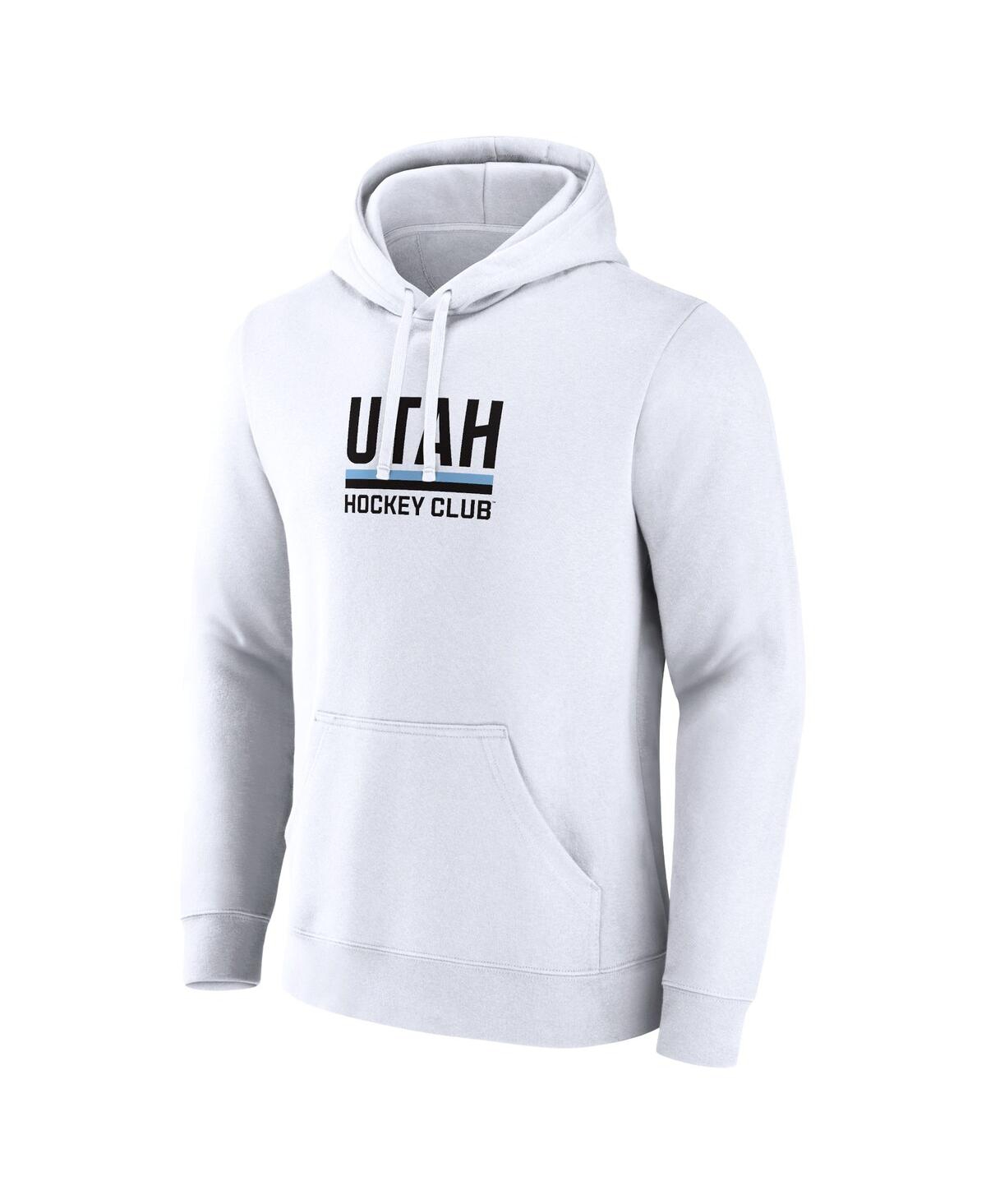 Fanatics Men'sUtah Hockey Club Secondary Logo Pullover Hoodie - White