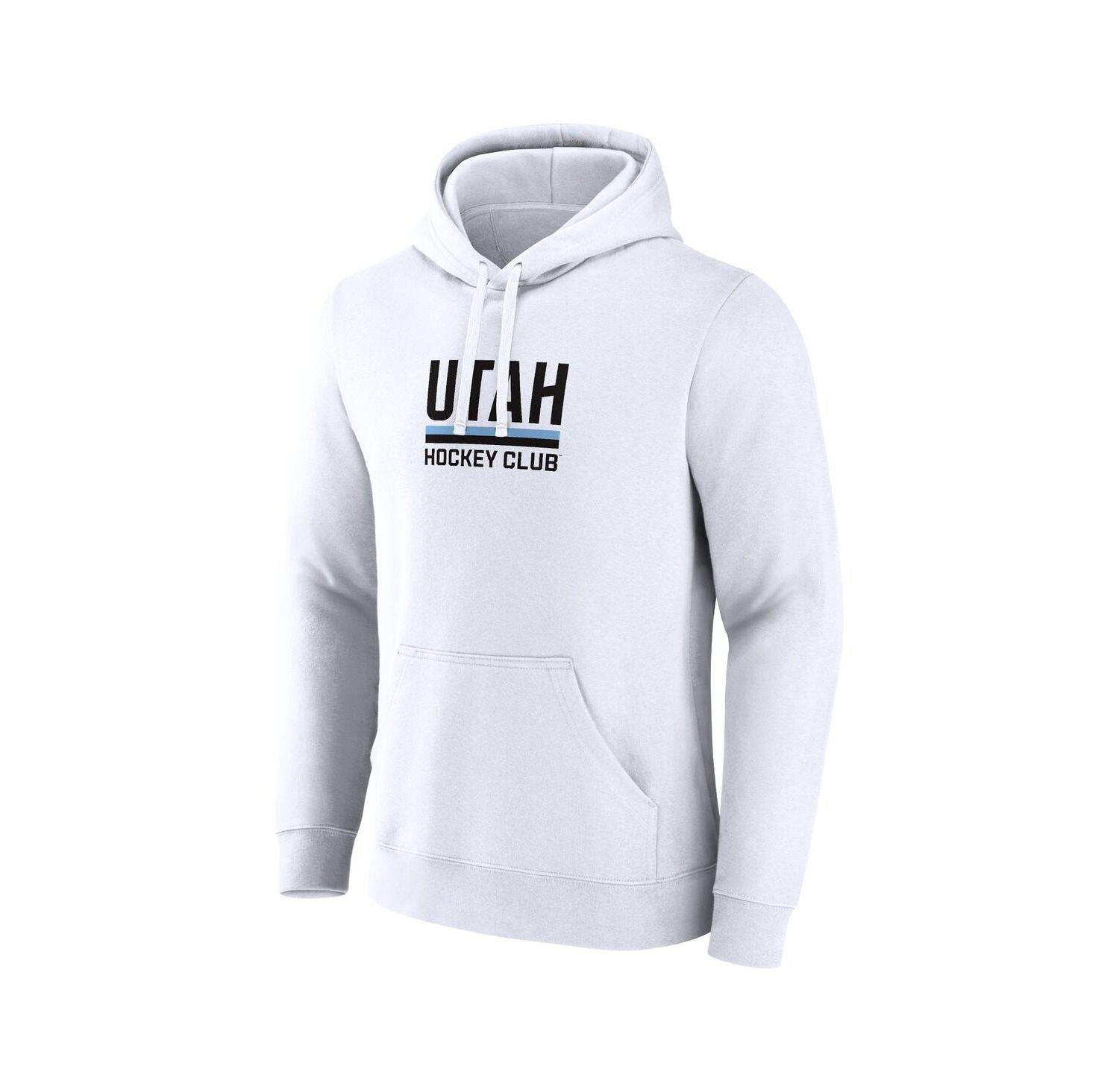 Men's White Utah Hockey Club Secondary Logo Pullover Hoodie