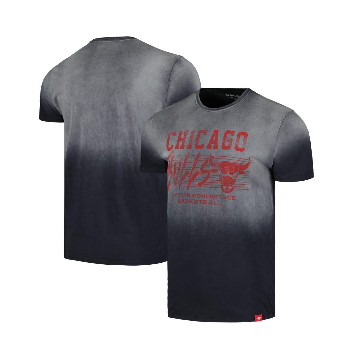 Футболка Sportiqe Black Chicago Bulls Bingham Sun-Fade — фото 1