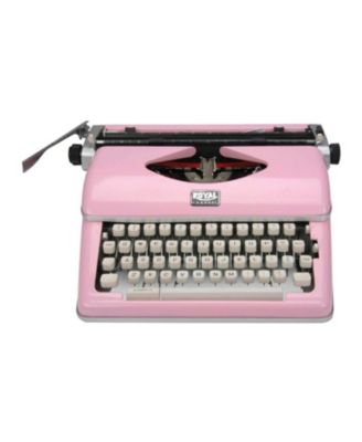 Consumer Classic Retro Manual Typewriter (Pink)